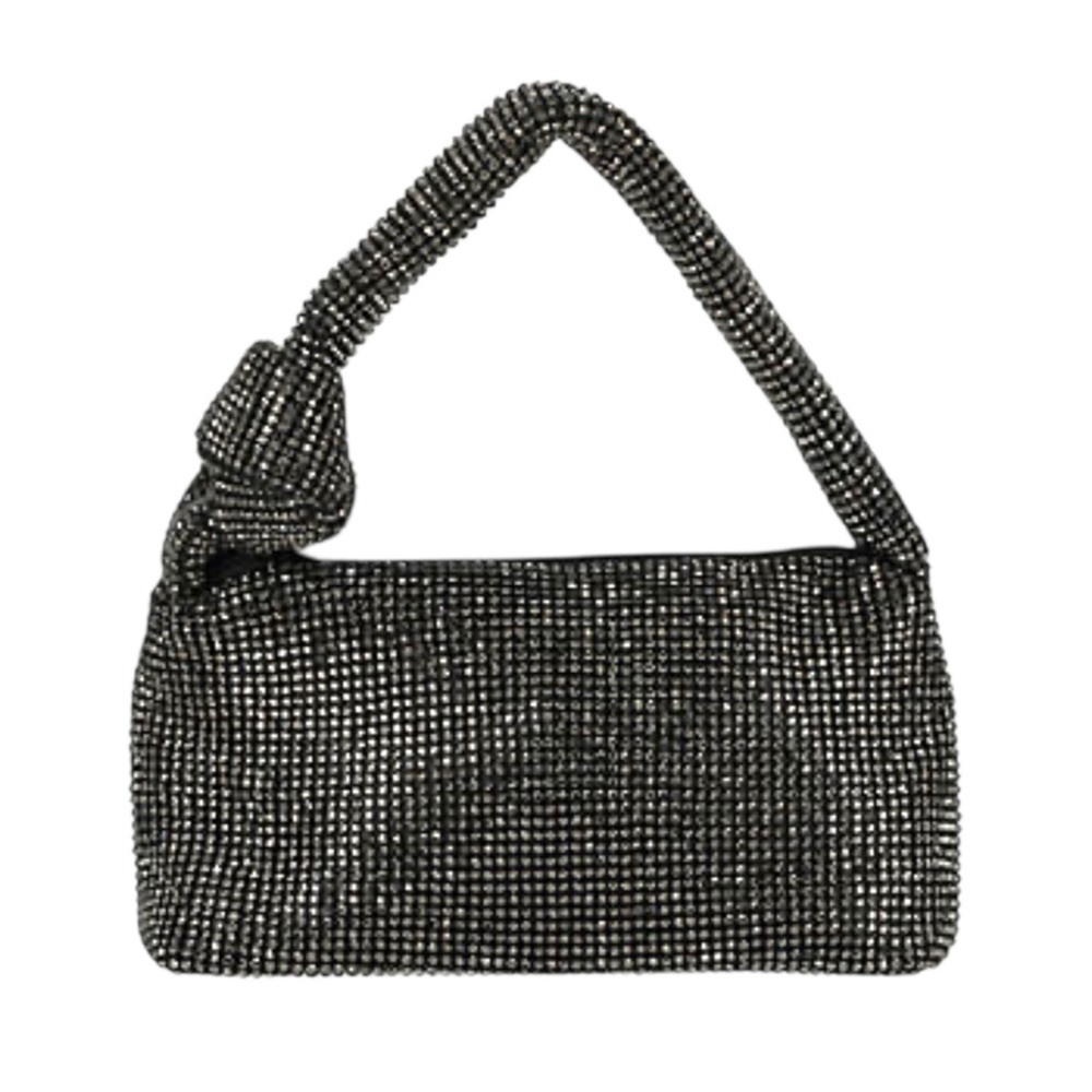 Gunne Sax Jessica McClintock Etta Black Diamond Mesh Y2K Evening Bag Purse NWT